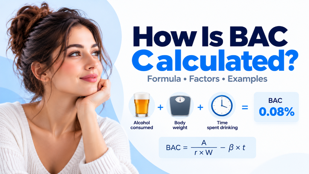 How is BAC calculated formula and factors infographic